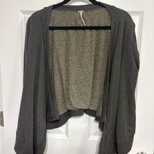 Free People Charcoal Gray Women's Cardigan